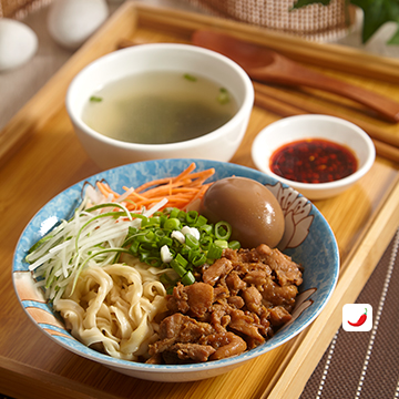 Minced Chicken with Mala Oil Dry Noodle