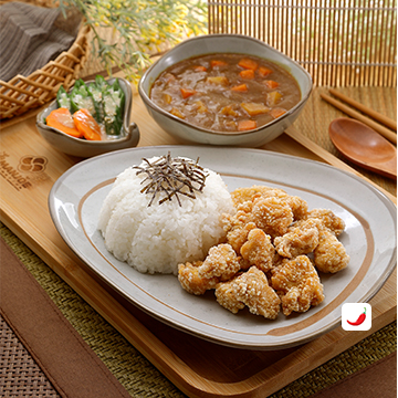 Japanese Katsu Curry Chicken Pop Corn Set