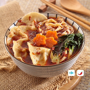 Sichuan Mala Soup Dumpling Noodle (4 PCS)